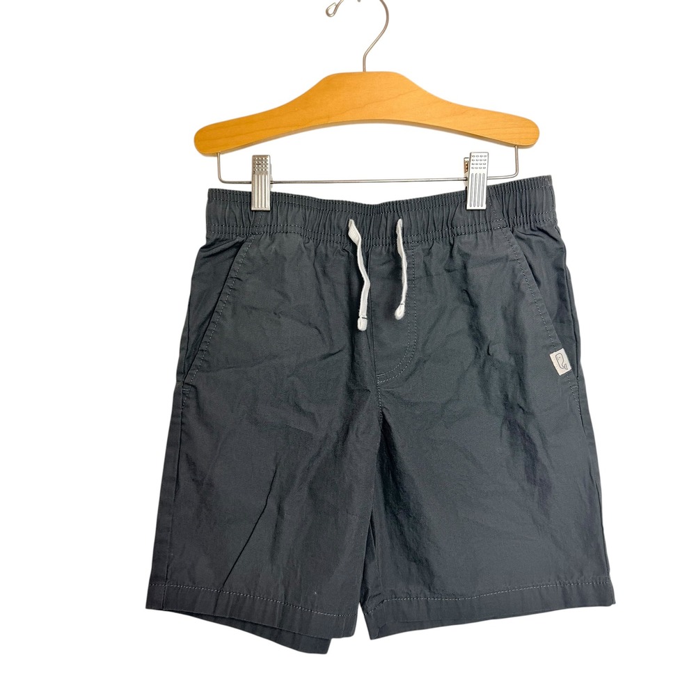 Vineyard Vines Boys Gray Elastic Waist Cotton Drawstring Shorts Size Small 8-10